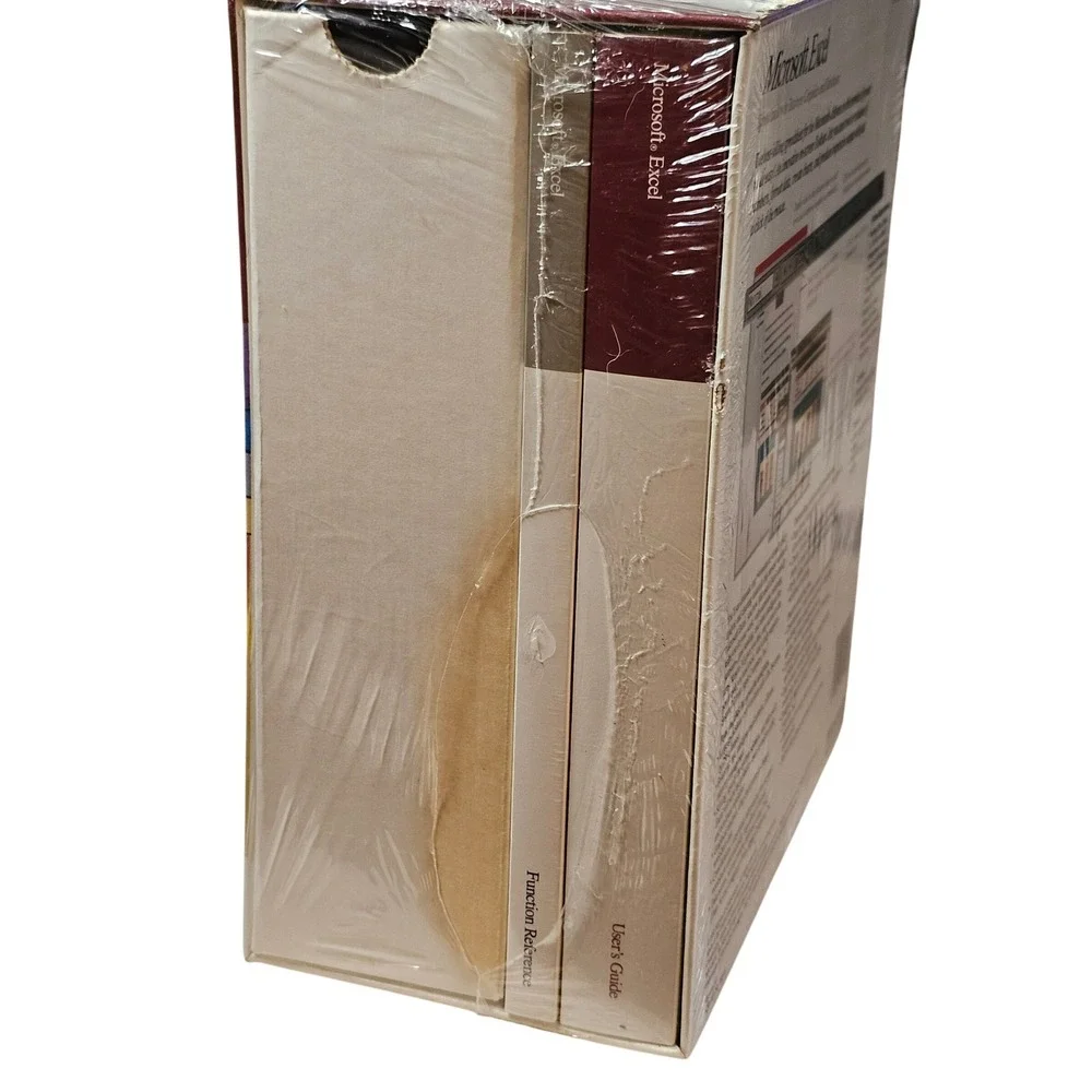 Vintage Microsoft Excel 3.0 Apple Macintosh 1991 Big Box Sealed NOS Mac‎ OS 90s